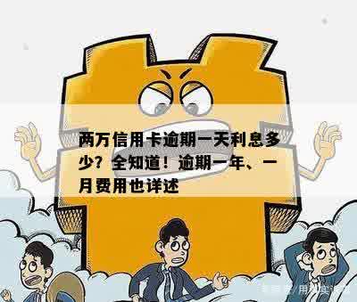 两万信用卡逾期一天利息多少？全知道！逾期一年、一月费用也详述