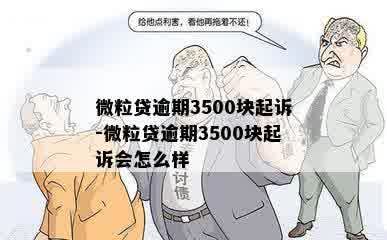 微粒贷逾期3500块起诉-微粒贷逾期3500块起诉会怎么样