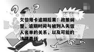 欠信用卡逾期后果：政策调整，逾期时间与被列入失信人名单的关系，以及可能的法律责任