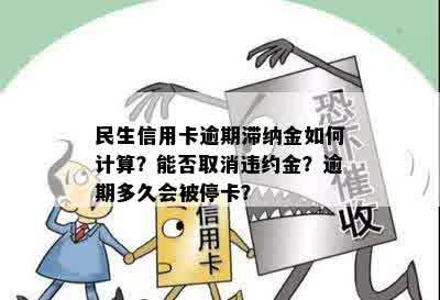 民生信用卡逾期滞纳金如何计算？能否取消违约金？逾期多久会被停卡？