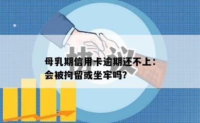 母乳期信用卡逾期还不上：会被拘留或坐牢吗？