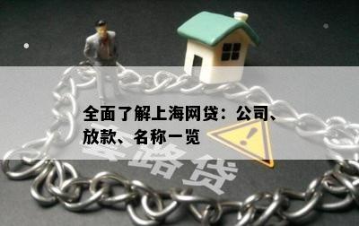 全面了解上海网贷：公司、放款、名称一览