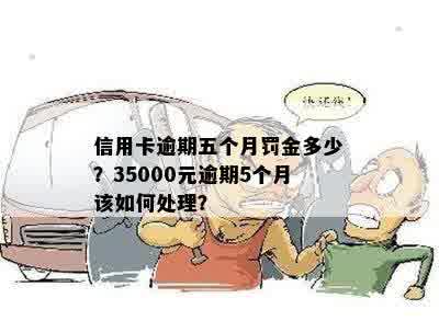 信用卡逾期五个月罚金多少？35000元逾期5个月该如何处理？