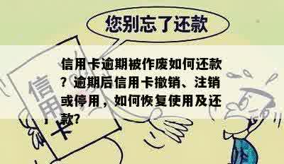 信用卡逾期被作废如何还款？逾期后信用卡撤销、注销或停用，如何恢复使用及还款？