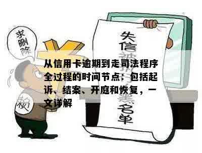 从信用卡逾期到走司法程序全过程的时间节点：包括起诉、结案、开庭和恢复，一文详解