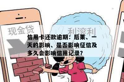 信用卡还款逾期：后果、一天的影响、是否影响征信及多久会影响信用记录？