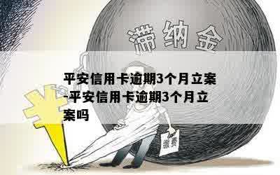 平安信用卡逾期3个月立案-平安信用卡逾期3个月立案吗