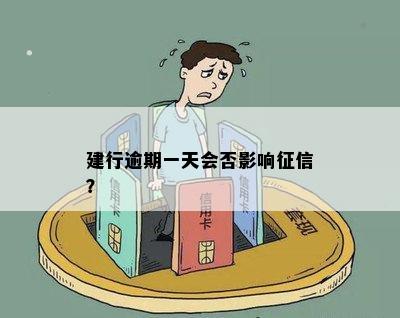 建行逾期一天会否影响征信？