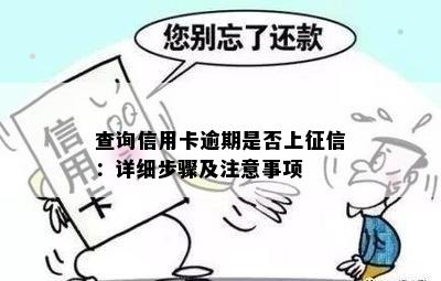 查询信用卡逾期是否上征信：详细步骤及注意事项