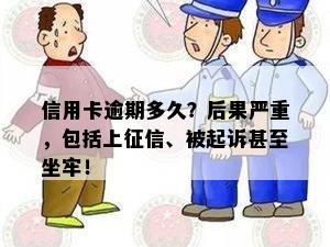 信用卡逾期多久？后果严重，包括上征信、被起诉甚至坐牢！