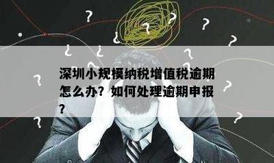 深圳小规模纳税增值税逾期怎么办？如何处理逾期申报？