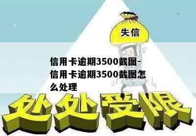 信用卡逾期3500截图-信用卡逾期3500截图怎么处理