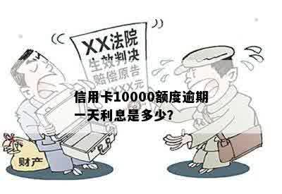 信用卡10000额度逾期一天利息是多少？