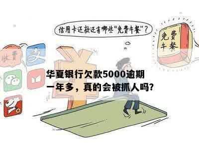 华夏银行欠款5000逾期一年多，真的会被抓人吗？