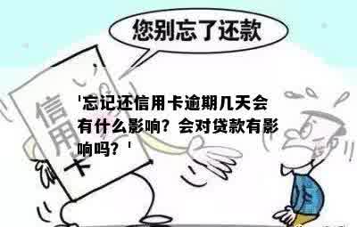 '忘记还信用卡逾期几天会有什么影响？会对贷款有影响吗？'