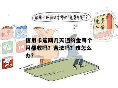 信用卡逾期几天违约金每个月都收吗？合法吗？该怎么办？