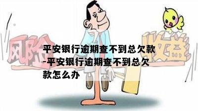 平安银行逾期查不到总欠款-平安银行逾期查不到总欠款怎么办