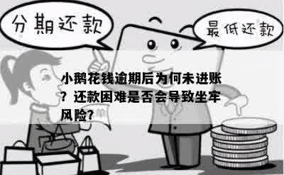 小鹅花钱逾期后为何未进账？还款困难是否会导致坐牢风险？