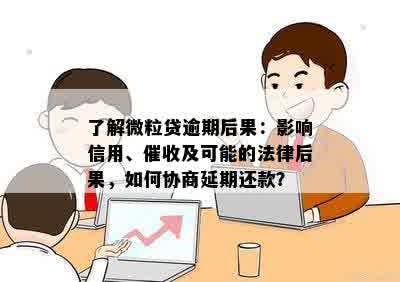 了解微粒贷逾期后果：影响信用、催收及可能的法律后果，如何协商延期还款？