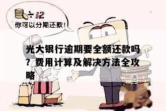 光大银行逾期要全额还款吗？费用计算及解决方法全攻略