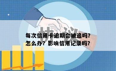 每次信用卡逾期会被追吗？怎么办？影响信用记录吗？