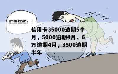 信用卡35000逾期5个月，5000逾期4月，6万逾期4月，3500逾期半年