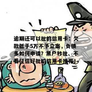 逾期还可以批的信用卡：欠款低于5万不予立案，负债多如何申请？黑户秒批、不看征信好批的信用卡推荐！