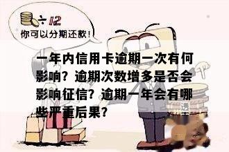 一年内信用卡逾期一次有何影响？逾期次数增多是否会影响征信？逾期一年会有哪些严重后果？