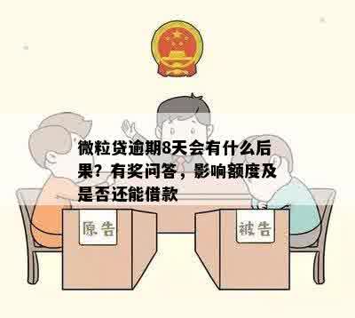 微粒贷逾期8天会有什么后果？有奖问答，影响额度及是否还能借款