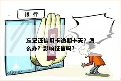 忘记还信用卡逾期十天？怎么办？影响征信吗？