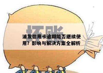 浦发信用卡逾期能否继续使用？影响与解决方案全解析