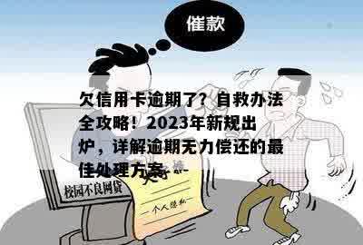 欠信用卡逾期了？自救办法全攻略！2023年新规出炉，详解逾期无力偿还的更佳处理方案