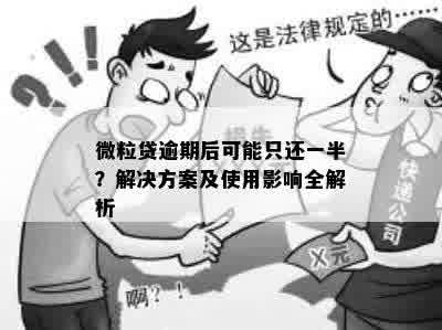 微粒贷逾期后可能只还一半？解决方案及使用影响全解析