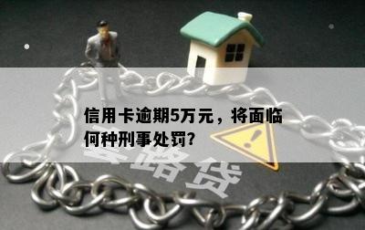 信用卡逾期5万元，将面临何种刑事处罚？