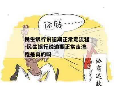 民生银行说逾期正常走流程-民生银行说逾期正常走流程是真的吗