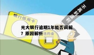 光大银行逾期1年能否调解？原因解析