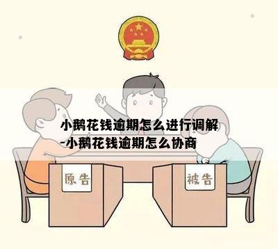 小鹅花钱逾期怎么进行调解-小鹅花钱逾期怎么协商