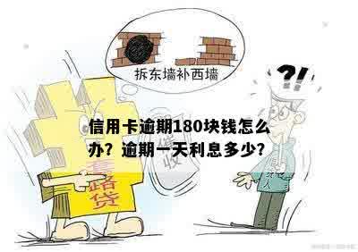 信用卡逾期180块钱怎么办？逾期一天利息多少？