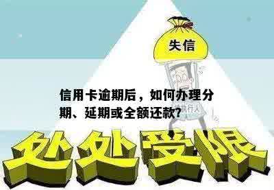 信用卡逾期后，如何办理分期、延期或全额还款？