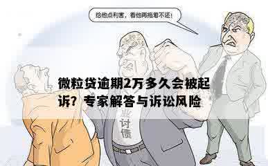 微粒贷逾期2万多久会被起诉？专家解答与诉讼风险