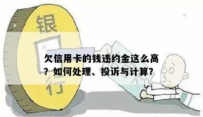 欠信用卡的钱违约金这么高？如何处理、投诉与计算？