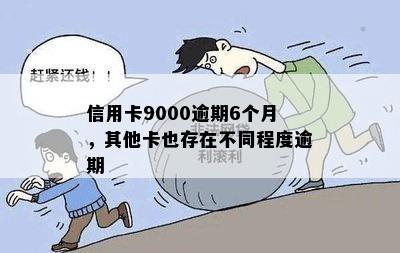 信用卡9000逾期6个月，其他卡也存在不同程度逾期