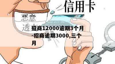 招商12000逾期3个月-招商逾期3000,三个月