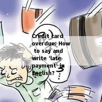 Credit card overdue: How to say and write 'late payment' in English?