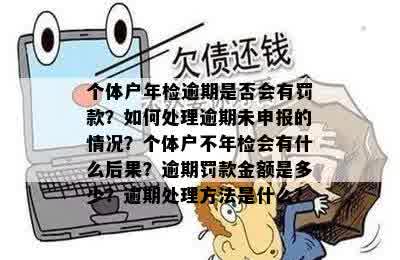 个体户年检逾期是否会有罚款？如何处理逾期未申报的情况？个体户不年检会有什么后果？逾期罚款金额是多少？逾期处理方法是什么？