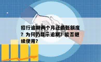 招行逾期两个月还更低额度？为何仍显示逾期？能否继续使用？