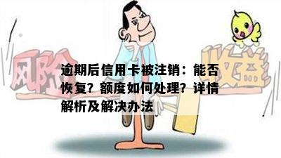 逾期后信用卡被注销：能否恢复？额度如何处理？详情解析及解决办法