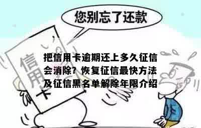 把信用卡逾期还上多久征信会消除？恢复征信最快方法及征信黑名单解除年限介绍