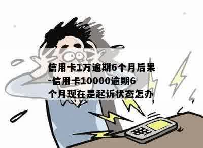 信用卡1万逾期6个月后果-信用卡10000逾期6个月现在是起诉状态怎办