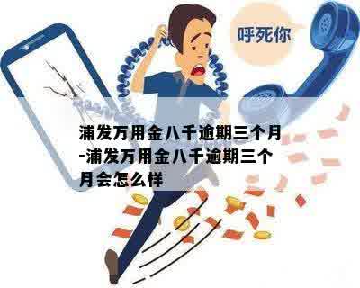 浦发万用金八千逾期三个月-浦发万用金八千逾期三个月会怎么样